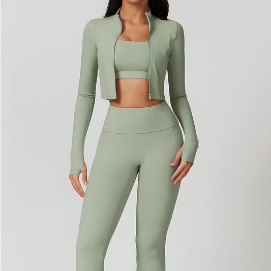 3 Piece Set - Bra, Jacket, Leggings