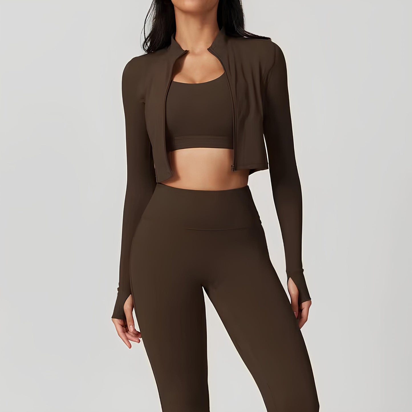 3 Piece Set - Bra, Jacket, Leggings