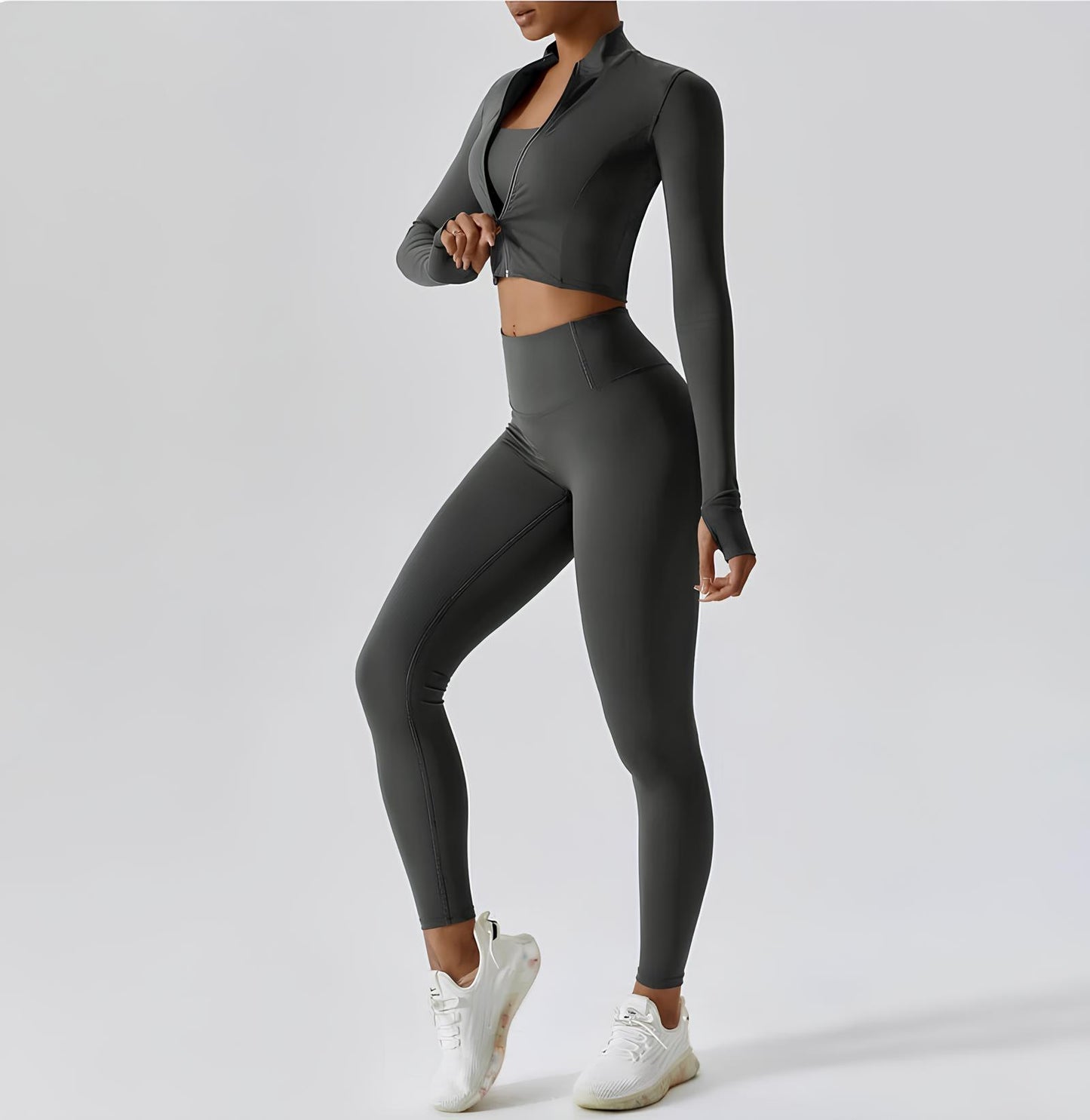 3 Piece Set - Bra, Jacket, Leggings