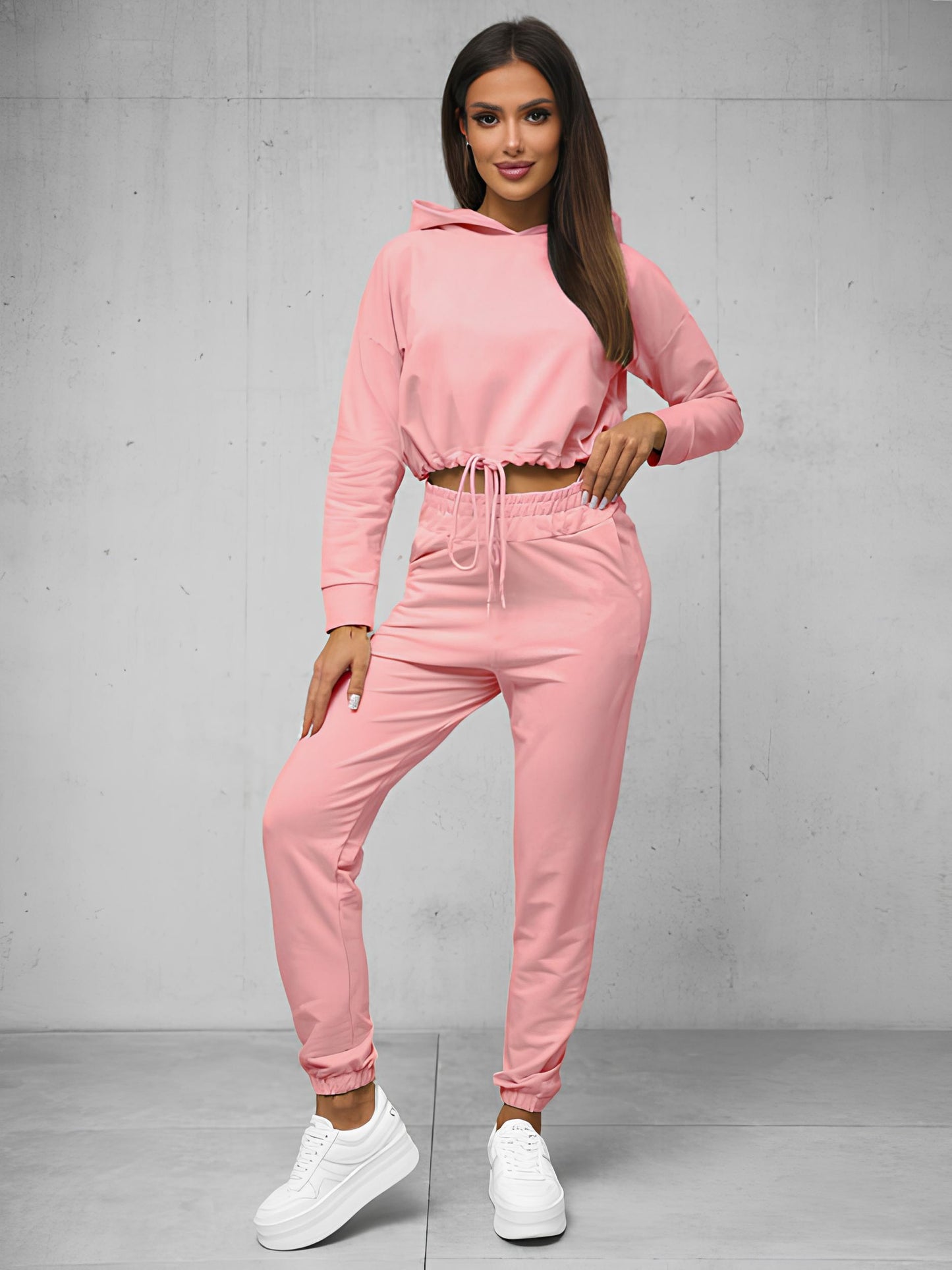 Cropped Hoodie & Pants Set