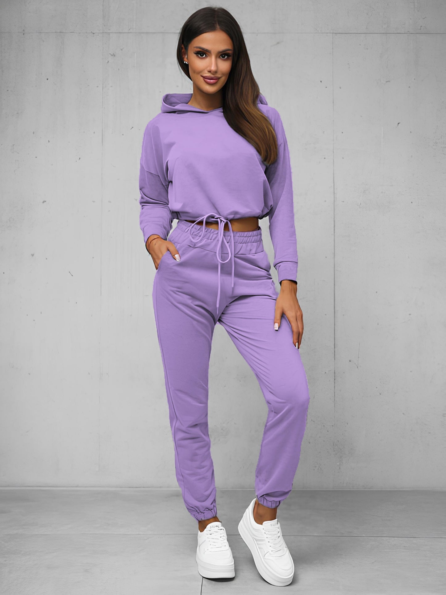 Cropped Hoodie & Pants Set