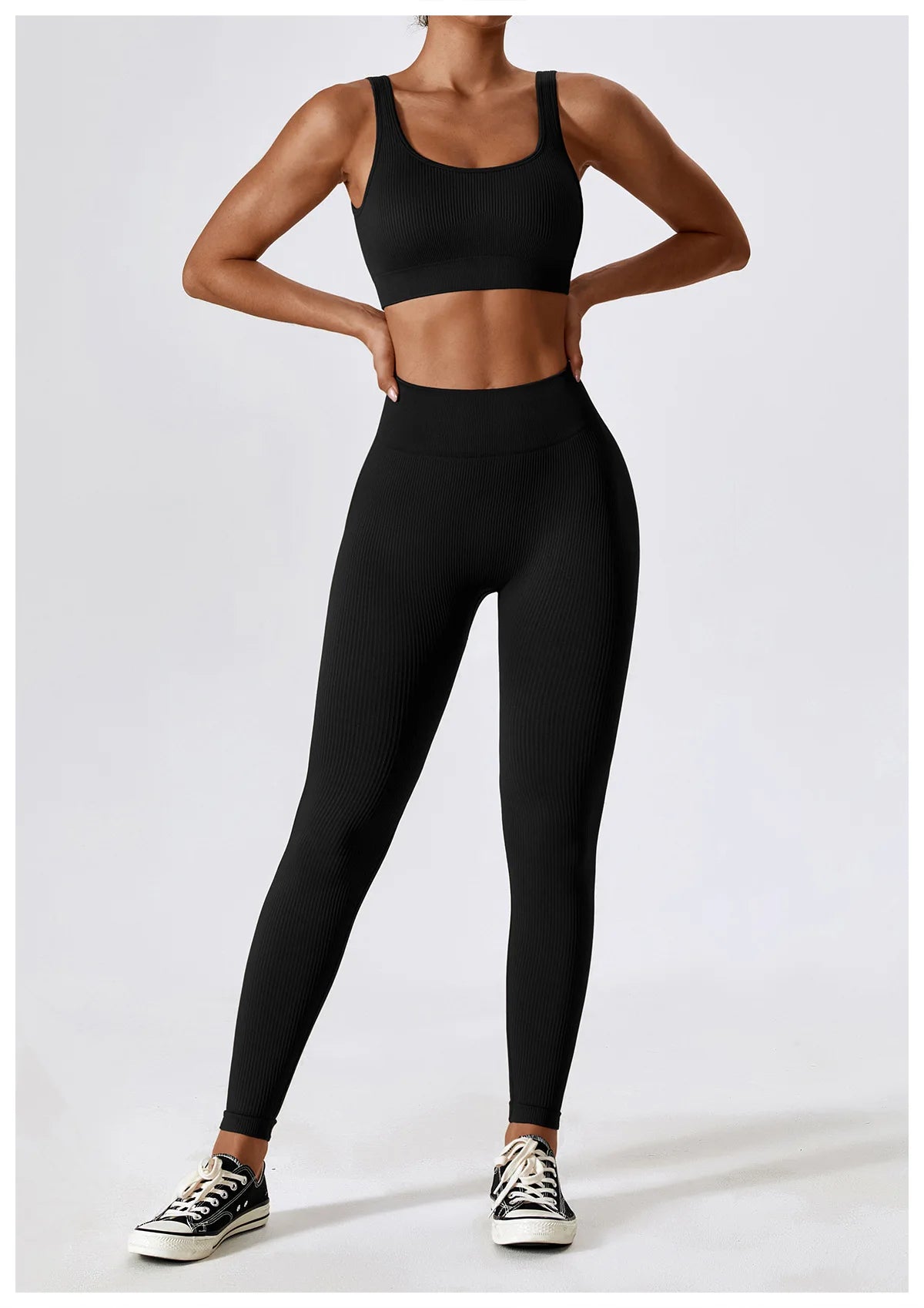 Ribbed Seamless Bra & Leggings Set