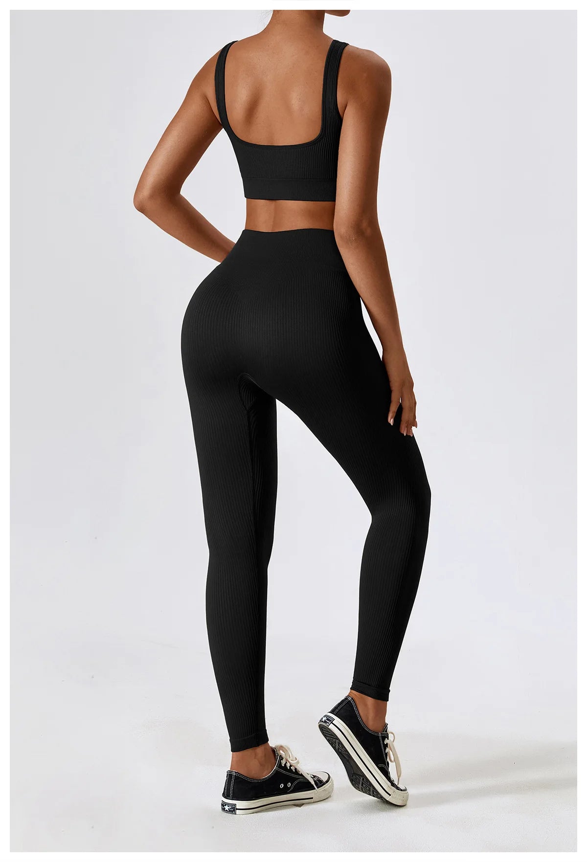 Ribbed Seamless Bra & Leggings Set