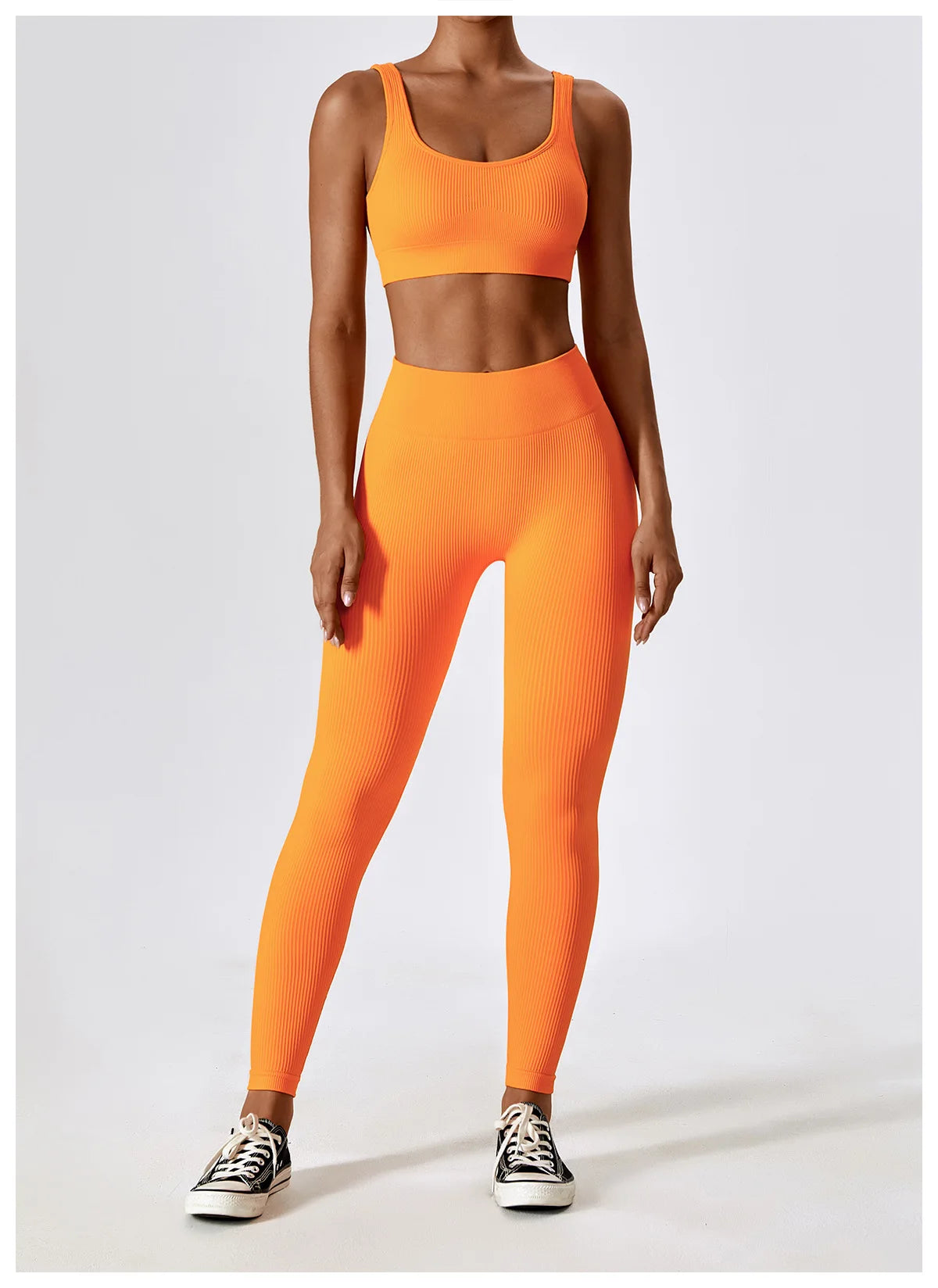 Ribbed Seamless Bra & Leggings Set