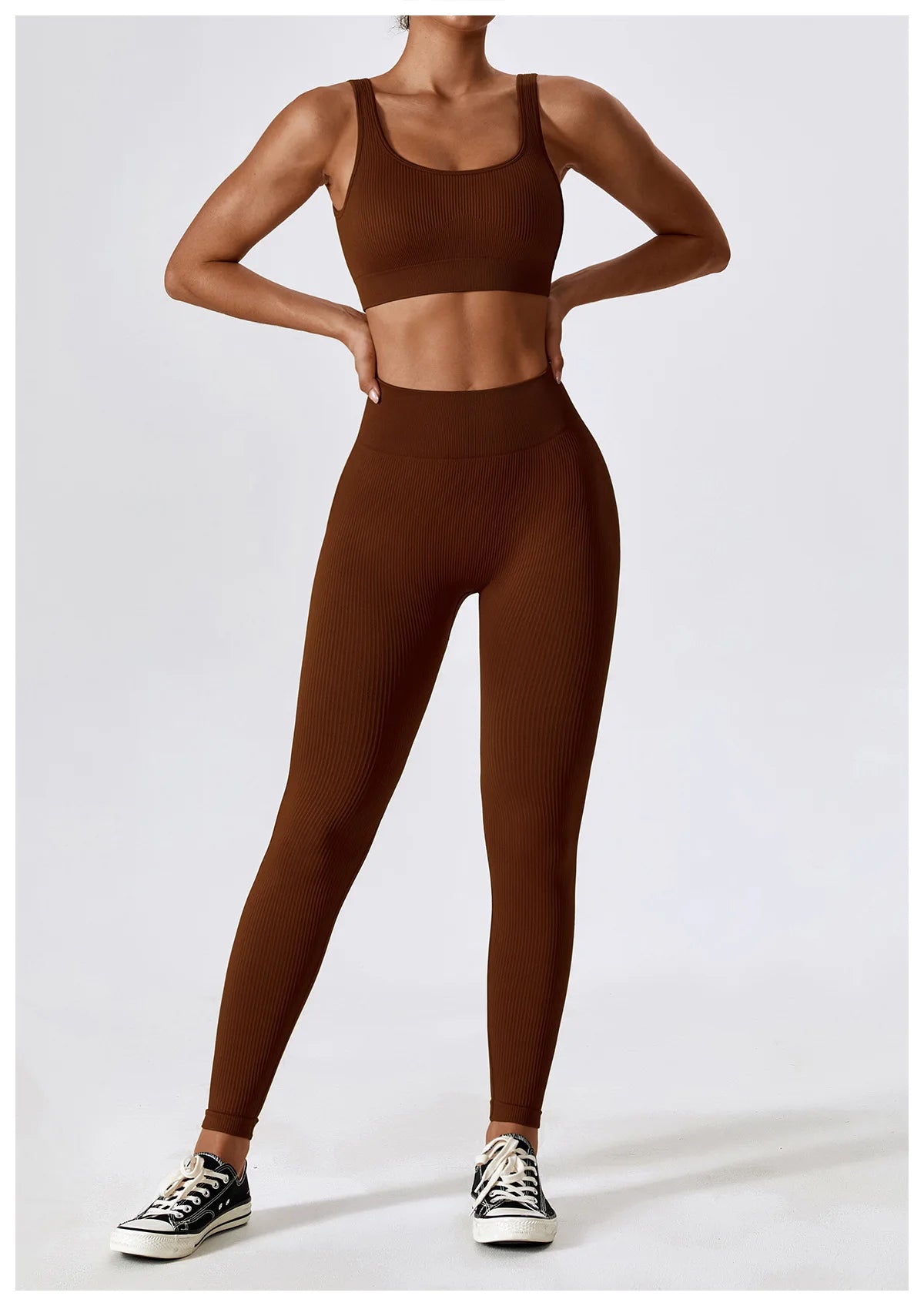 Ribbed Seamless Bra & Leggings Set