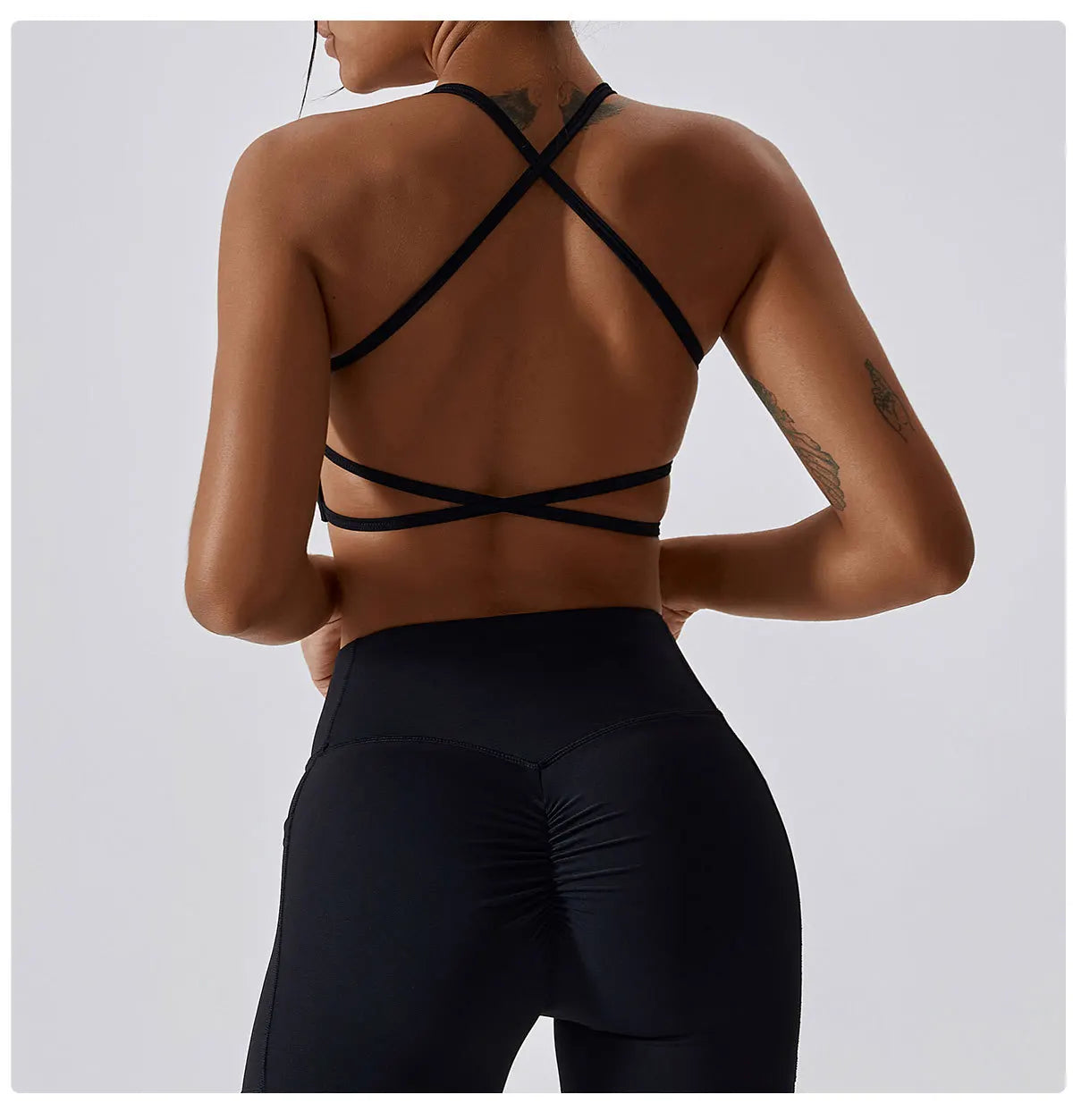 Cross-Back Halter Bra